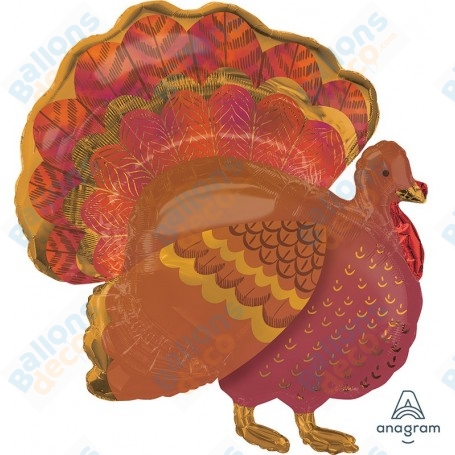 Ballon Dinde Style Thanksgiving, décoration ballon Animaux de la ferme, USA.