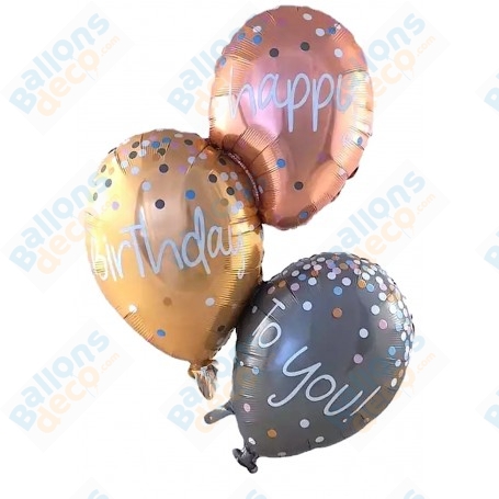 Ballons Cluster Happy Birthday To You