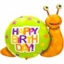 Ballon Escargot Happy Birthday