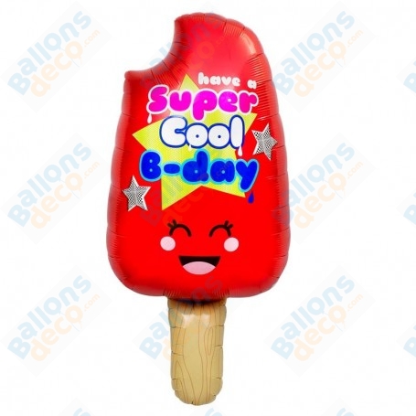 Ballon Glace Super Cool Happy Birthday
