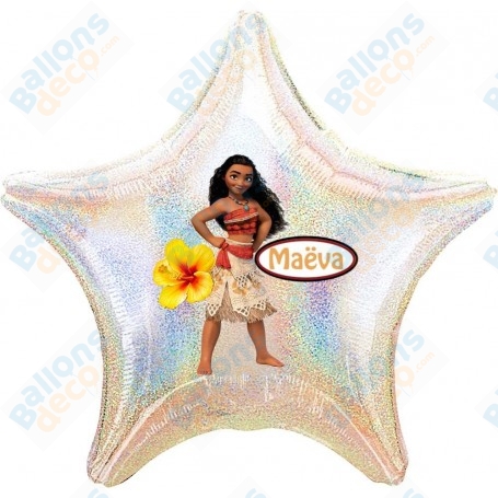 Ballon Vaiana Personnalisable Moana Disney 1 face, Décorations ballons pour anniversaire.
