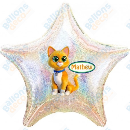 Ballon Sox le Chat Buzz Light Year Personnalisable Disney Pixar, décoration ballons anniversaire.
