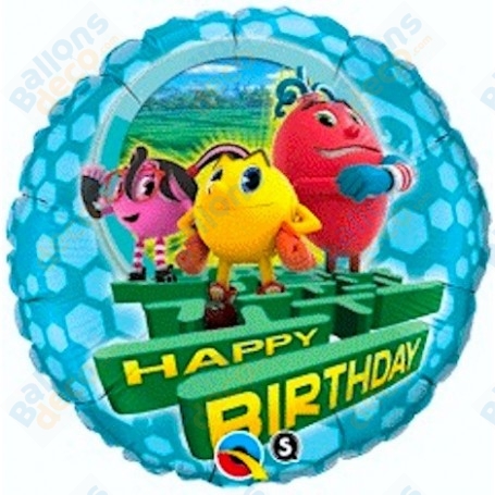 Ballon Pac-Man Happy Birthday