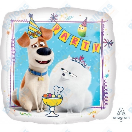 Ballon Comme Des Bêtes Carré Max et Gidjet Anniversaire