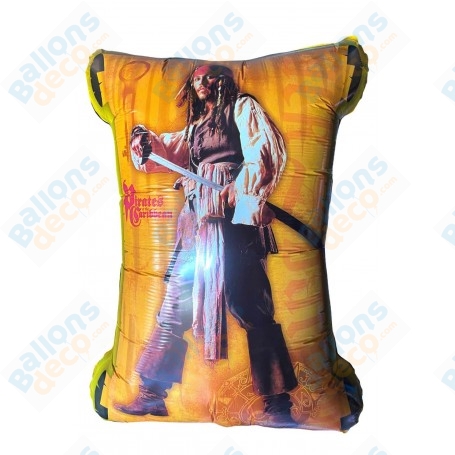 Ballon Jack Sparrow Parchemin Pirates des Caraïbes Disney, Décorations ballons pour anniversaire.