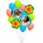 Ballons En Grappe Vaiana ORBZ Fleurs Princesses Disney