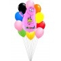 Ballons Barbapapa Rose en Grappe, Décorations ballons pour anniversaire.