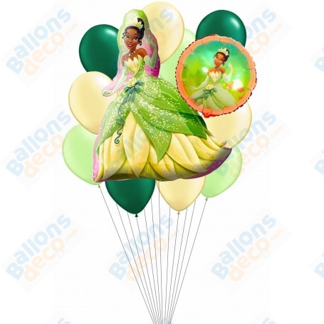 Ballons La Princesse et la Grenouille en Grappe Disney, Décorations ballons pour anniversaire.
