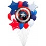 Ballon Captain América en Grappe Luxe Marvel Disney