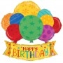 Ballon Happy Birthday Multi-ballons