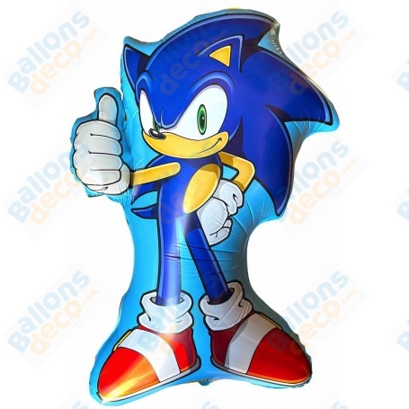 Ballon Sonic Bleu Grabo anniversaire Jeux Vidéo