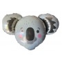 Ballon Tête de Koala Gris