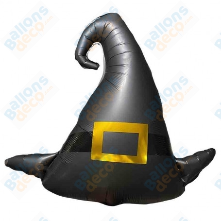Ballon Chapeau De Sorcier ou Sorcière Noir Mat