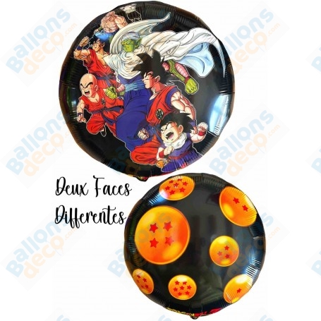 Ballon Dragon ball Z Boules de Cristales Deux Faces, Décorations ballons pour anniversaire.
