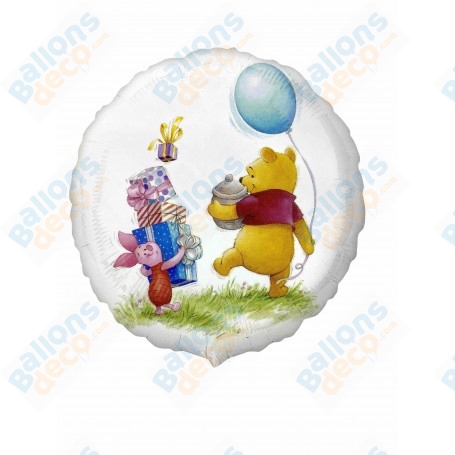 Ballon Winnie L'Ourson et Porcinet Avec Des Cadeaux Disney, Décorations ballons pour anniversaire.