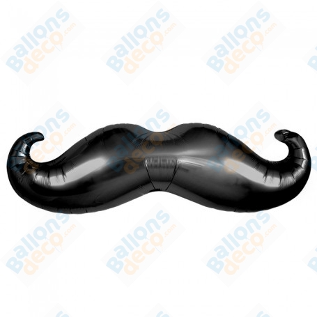 Ballon Moustache de Dali Noir Simple, Décorations ballons pour anniversaire.