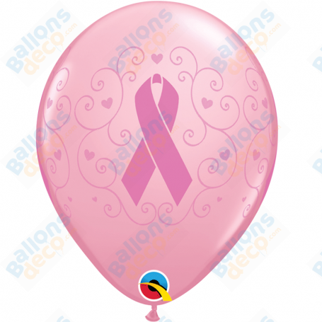 Ballons Cancer du Seins Octobre Rose x6