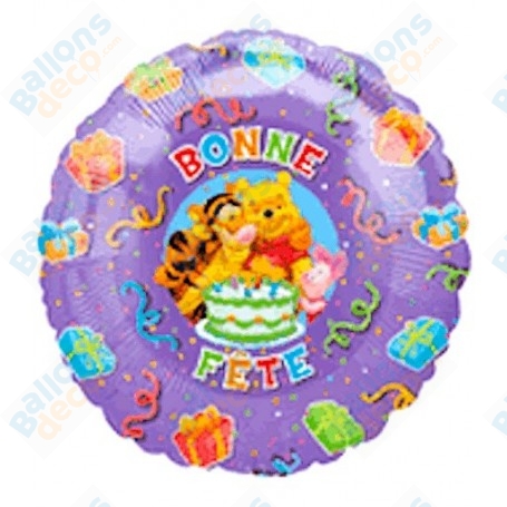 Ballon Winnie L'Ourson Bonne Fête Disney, Décorations ballons pour anniversaire et de fêtes.