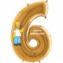 Ballon Les Simpson Homer Chiffre Six