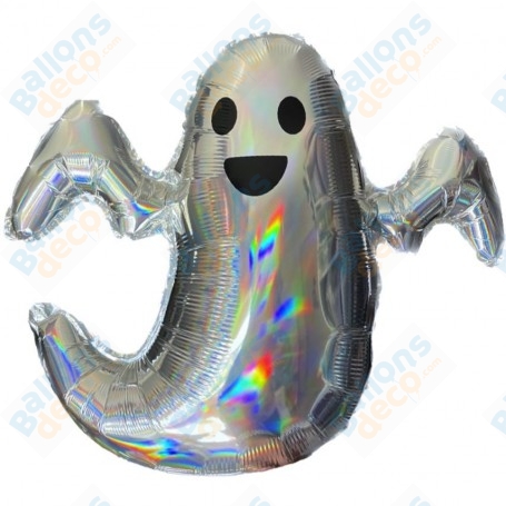 Ballon Fantôme Holographique Happy, décorations ballon Halloween.