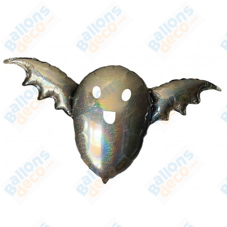 Ballon Chauve-Souris Holographique Noir