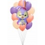 Ballon StellaLou Lapin Violet Disney en Grappe