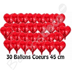 Ballon hélium coeur blanc Kiss Me avec bouche rouge