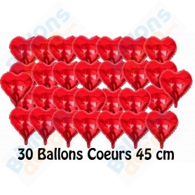 Ballon hélium coeur blanc Kiss Me avec bouche rouge