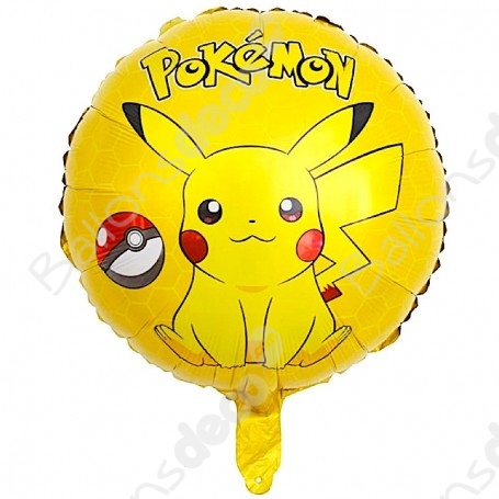 Ballon Pikachu Rond Jaune