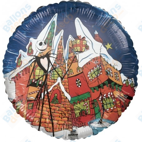 Ballon Jack skellington Panoramique Disney, Décorations ballons pour anniversaire et Halloween.