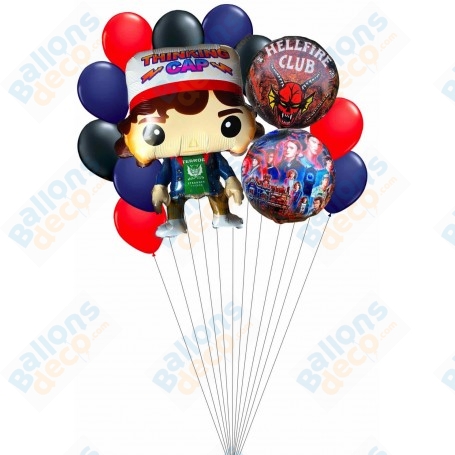 Ballons Stranger Things en Grappe de Luxe, Décorations ballons pour anniversaire.
