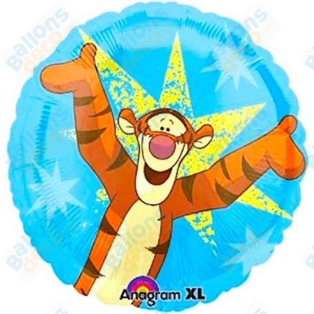 Ballon Tigrou Rond Disney Anagram, Décorations ballons pour anniversaire.