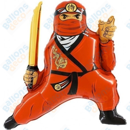 Ballon Ninja Rouge, Décorations ballons pour anniversaire.