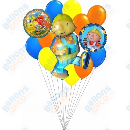 Ballons Bob Le Bricoleur en Grappe Luxe