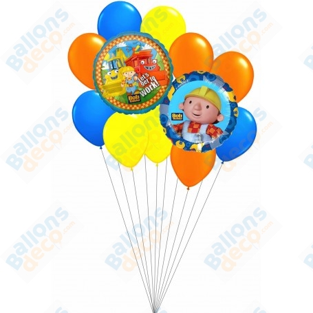 Ballons Bob Le Bricoleur en Grappe