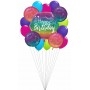 Ballons Happy Birthday en Grappe Sparkel's Anniversaire