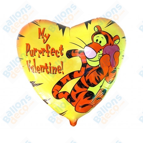 Ballon Tigrou Coeur Disney Anagram, Décorations ballons pour la Saint Valentin.