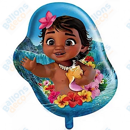 Ballon Vaiana Bébé Disney Moana, Décorations ballons pour anniversaire.