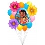 Ballons Vaiana Bébé en Grappe Moana Disney