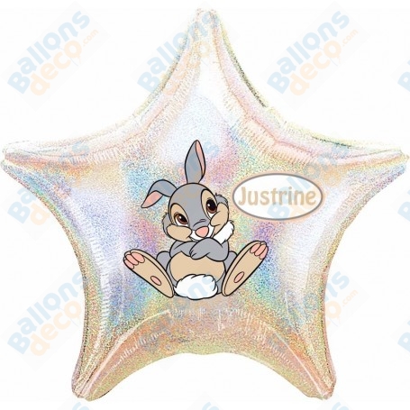 Ballon Panpan de Bambi Personnalisable Disney 1 face, Décorations ballons pour anniversaire.