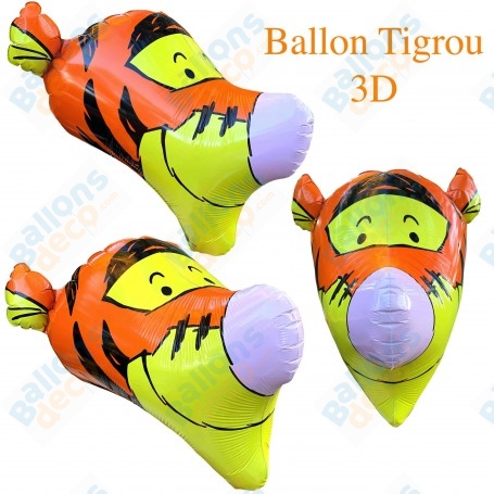 Ballon Tigrou 3D Vintage Disney, Décorations ballons pour anniversaire.