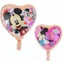 Ballon Mickey et Minnie Coeur Rose Gold Disney