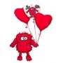 Ballons Monstre avec Ballons Grappe St-Valentin