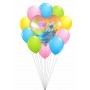 Ballon Cendrillon en Grappe Pastel Princesse Disney, Décorations ballons pour anniversaire.