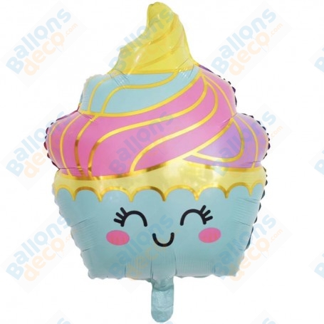 Ballon CupCake Pastel Cartoon