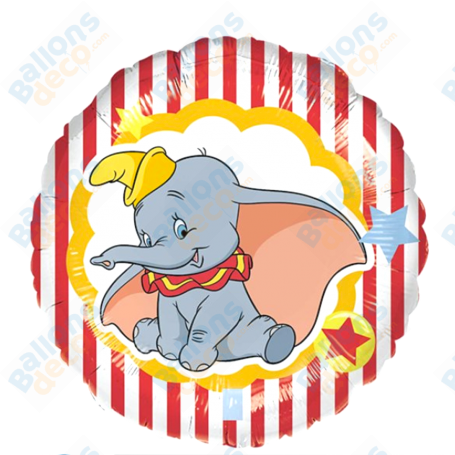 Ballon Dumbo Rond Heureux Disney, Décorations ballons pour anniversaire.