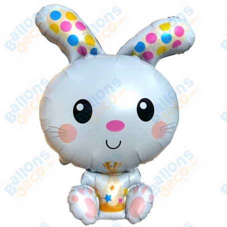 Ballon Lapin Blanc Mignon Dott De Pâques, décoration ballon animaux de la ferme, Anniversaire.