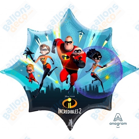 Ballon Etoile Les Indestructibles 2 Groupe Disney Pixar, Décorations ballons pour anniversaire.