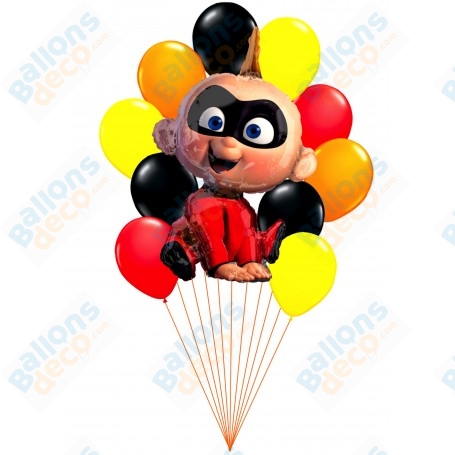 Ballons Jack Jack Les Indestructibles 2 en Grappe Disney, Décorations ballons pour anniversaire.