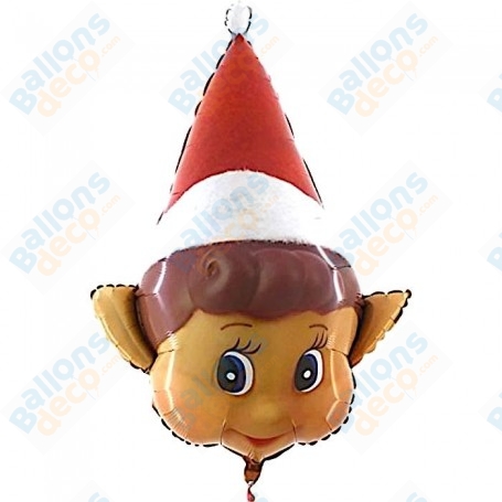 Ballon Tête D'Elfe de Noël